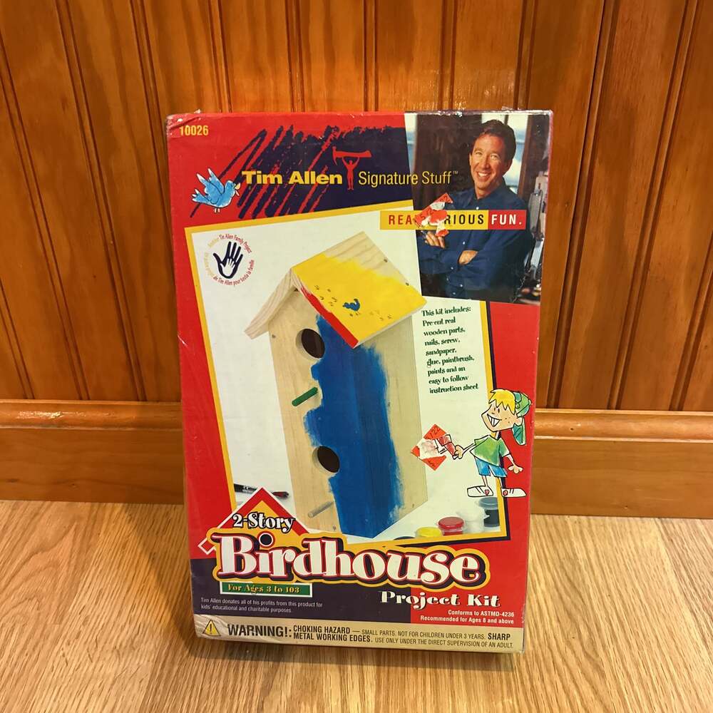Vintage Tim Allen Signature Stuff Birdhouse Project Kit